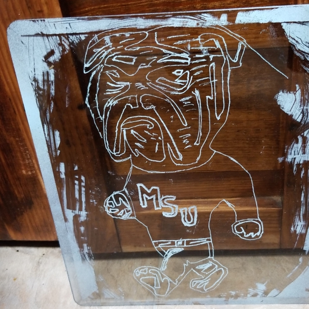 Glass etching